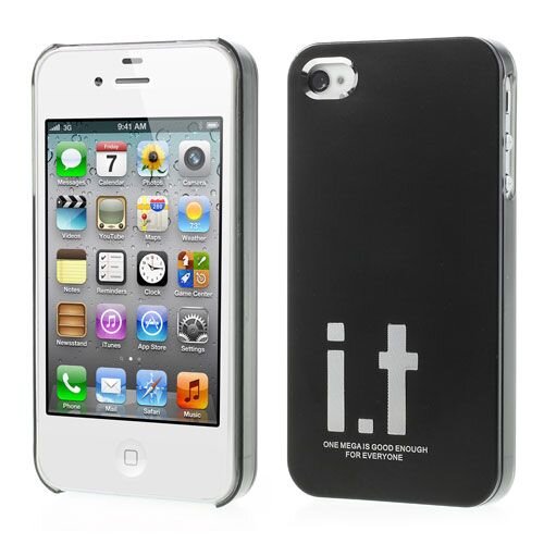 luxe metaal coated hard shell case voor iphone 4s 6655538