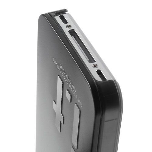 luxe metaal coated hard shell case voor iphone 4s 6655538