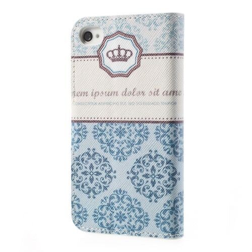 kroon bloemen wallet leren stand cover voor iphon kroon bloemen wallet leren stand cover voor iphon