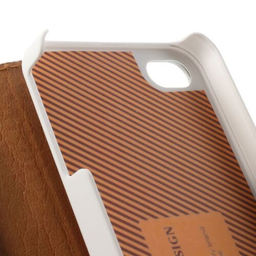 gekleurd bloemen wallet leren case voor iphone 4