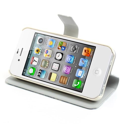 mooie bloemen leren hoesjes met standaard voor ip