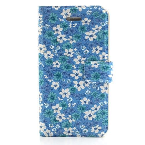 mooie bloemen leren hoesjes met standaard voor ip