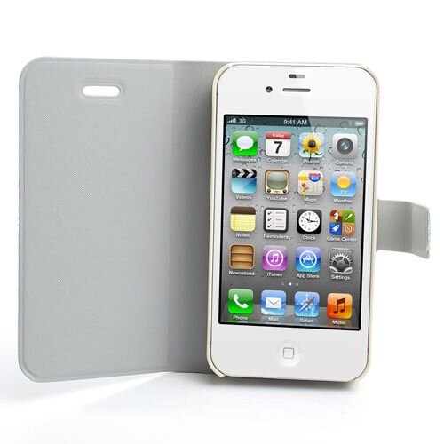 mooie bloemen leren hoesjes met standaard voor ip