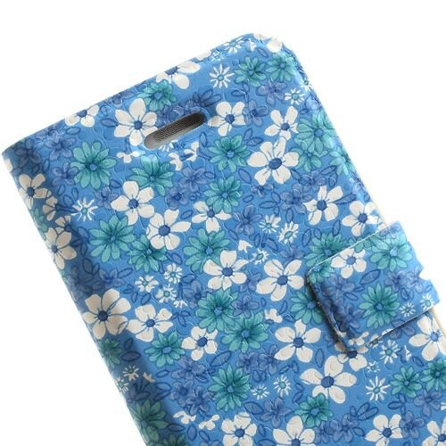 mooie bloemen leren hoesjes met standaard voor ip