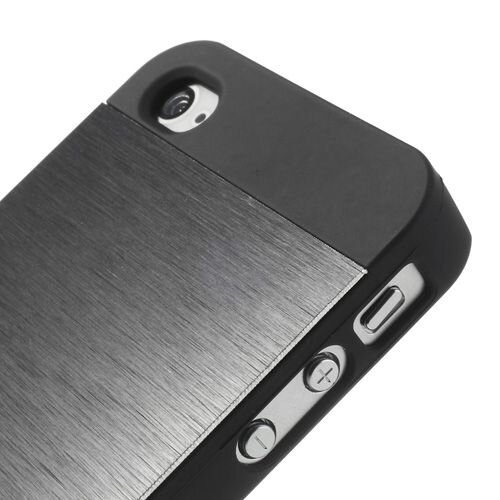 aluminium metal skin hard case voor iphone 4 4s