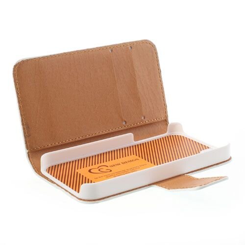 bloemen wallet leren hoesje voor iphone 4 4s