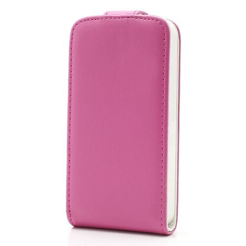 verticale flip pu leren hoesje voor iphone 4 4s 6655557