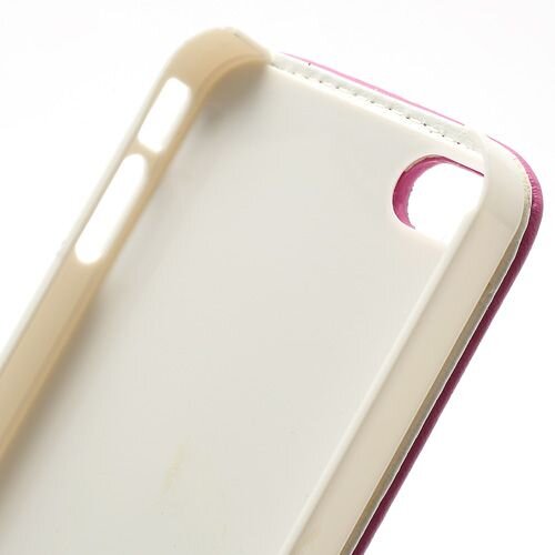 verticale flip pu leren hoesje voor iphone 4 4s 6655557
