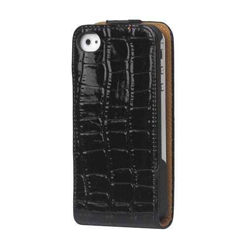 krokodillenleer flip case hoesje voor iphone 4 4s 6655561