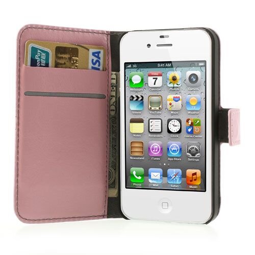 Crazy Horse roze crazy horse wallet leren hoesje voor de ipho Crazy Horse roze crazy horse wallet leren hoesje voor de ipho