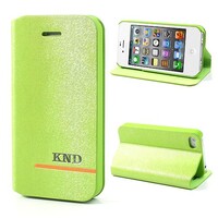 KND Leren Stand hoesje voor iPhone 4 4s