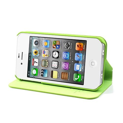 knd leren stand hoesje voor iphone 4 4s