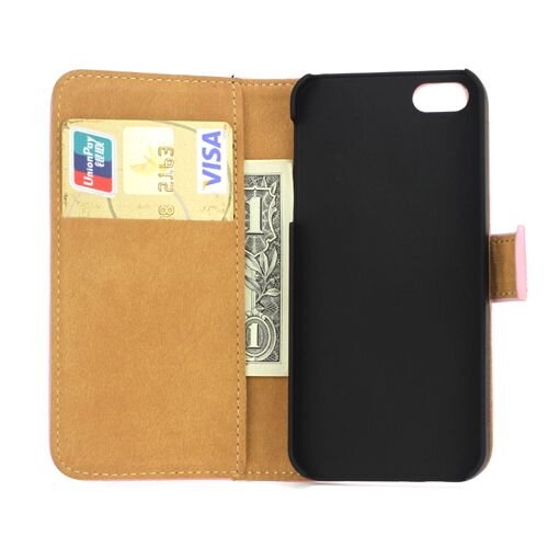 book case iphone 5 roze book case iphone 5 roze