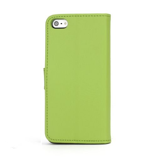 split leren wallet iphone 5 s se groen