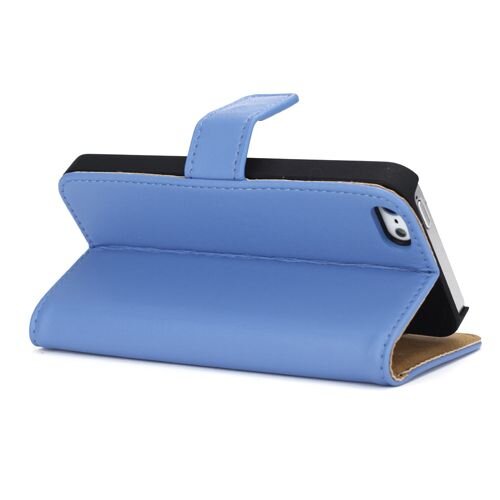 split leren wallet iphone 5 s se blauw split leren wallet iphone 5 s se blauw