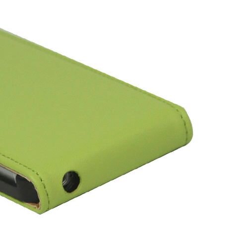 lederen classic flip case iphone 5 groen lederen classic flip case iphone 5 groen