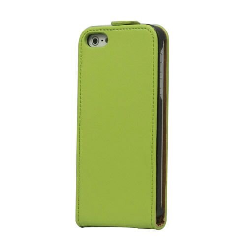 lederen classic flip case iphone 5 groen lederen classic flip case iphone 5 groen