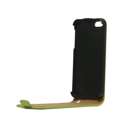lederen classic flip case iphone 5 groen lederen classic flip case iphone 5 groen