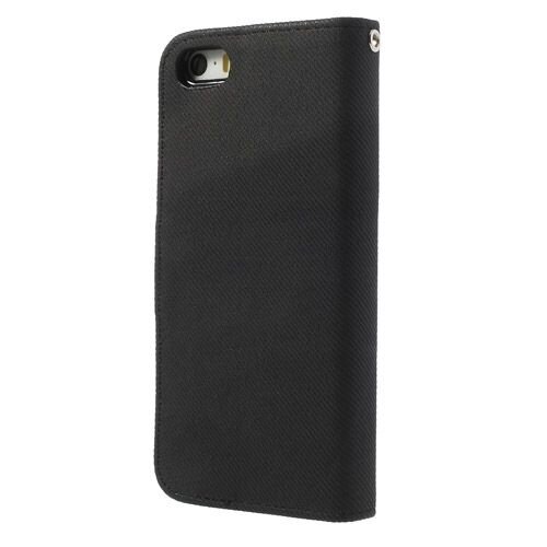 TVC bookcase cover voor iphone 5 5s w zwart TVC bookcase cover voor iphone 5 5s w zwart