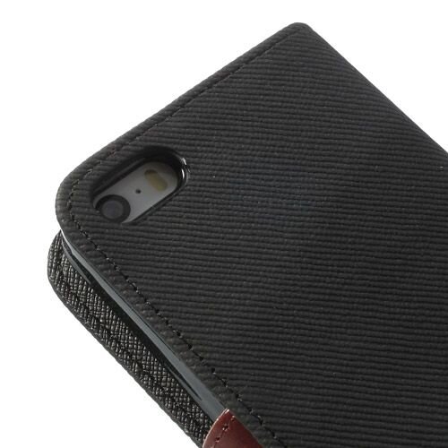 TVC bookcase cover voor iphone 5 5s w zwart TVC bookcase cover voor iphone 5 5s w zwart