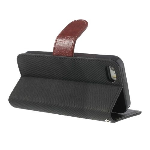 TVC bookcase cover voor iphone 5 5s w zwart TVC bookcase cover voor iphone 5 5s w zwart