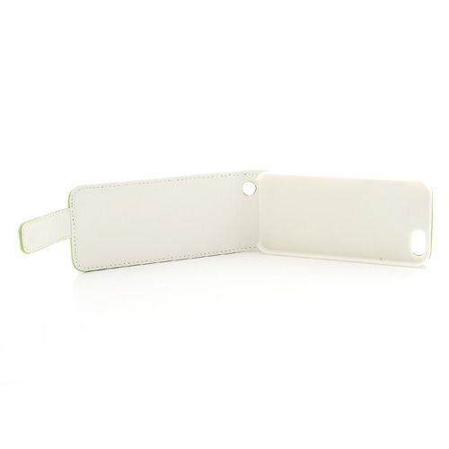 Icarer verticale pu lederen flipcase voor iphone 5 groen