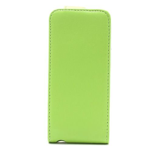 Icarer verticale pu lederen flipcase voor iphone 5 groen