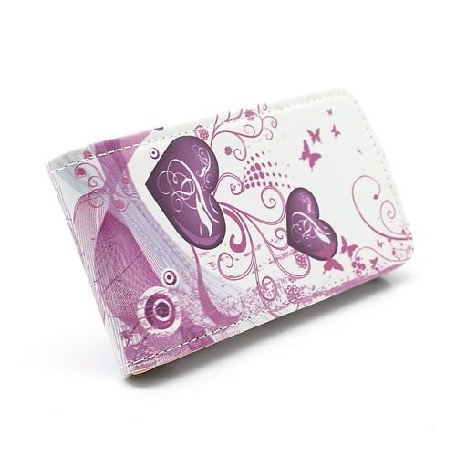 Icarer twee hartjes verticale flip leren hoesje voor iph Icarer twee hartjes verticale flip leren hoesje voor iph