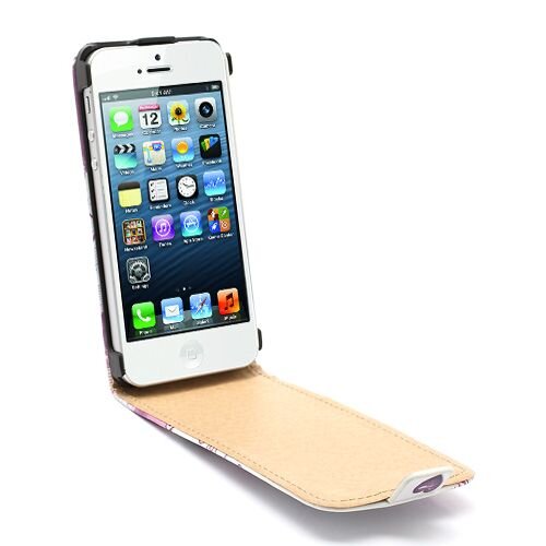 Icarer twee hartjes verticale flip leren hoesje voor iph Icarer twee hartjes verticale flip leren hoesje voor iph