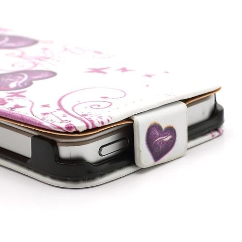 Icarer twee hartjes verticale flip leren hoesje voor iph Icarer twee hartjes verticale flip leren hoesje voor iph