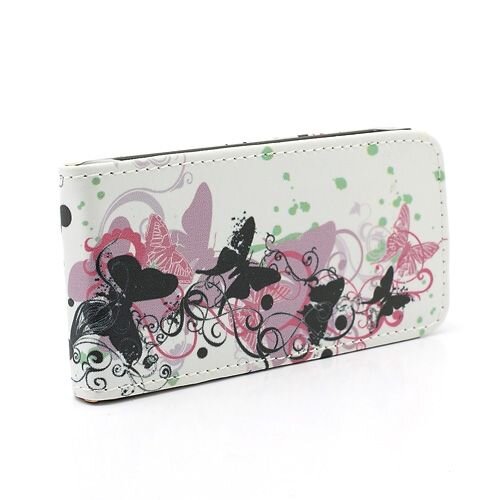 Icarer vlinders leren hoesje voor iphone 5 5s Icarer vlinders leren hoesje voor iphone 5 5s
