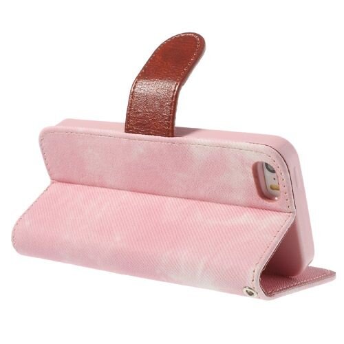 iphone 5 5s doek structuur leren case stand roze iphone 5 5s doek structuur leren case stand roze