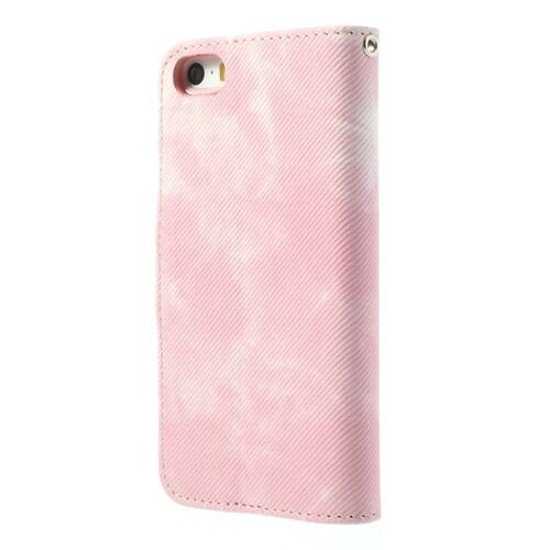 iphone 5 5s doek structuur leren case stand roze iphone 5 5s doek structuur leren case stand roze
