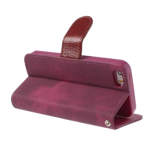 iphone 5 5s doek structuur leren case stand hard