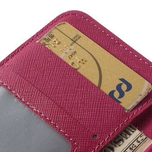 iphone 5 5s doek structuur leren case stand hard