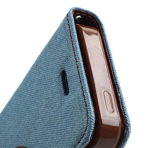 spijkerstof wallet iphone 5 s se lichtblauw spijkerstof wallet iphone 5 s se lichtblauw