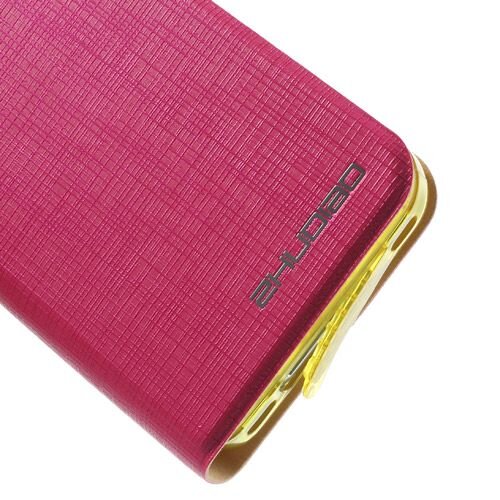 hard roze leren hoesje iphone 4s 4 bamboo spinnew