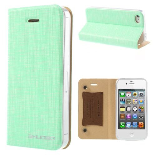 mint groen leren hoesje iphone 4s 4 bamboo spinne