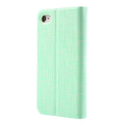 mint groen leren hoesje iphone 4s 4 bamboo spinne