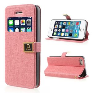 Icarer Kijkvenster case iphone 5 zacht roze