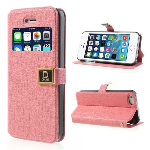 Icarer Kijkvenster case iphone 5 zacht roze