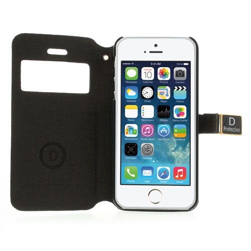 Icarer kijkvenster case iphone 5 bruin