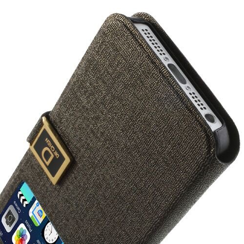 Icarer kijkvenster case iphone 5 bruin