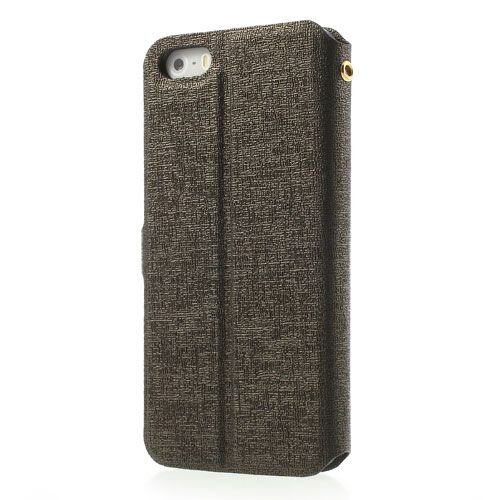 Icarer kijkvenster case iphone 5 bruin