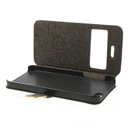 Icarer kijkvenster case iphone 5 bruin