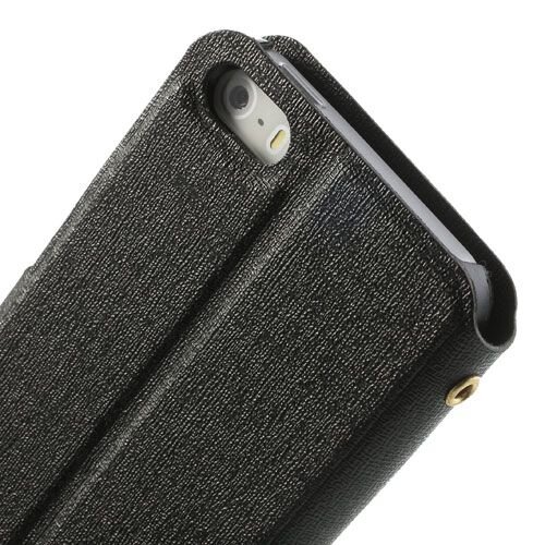 Icarer kijkvenster case iphone 5 zwart