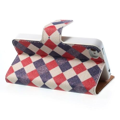 kleurrijk leren hoesje voor iphone 4 4s