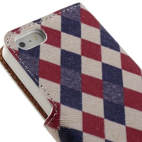 kleurrijke wallet lederen hoesje voor de iphone 5