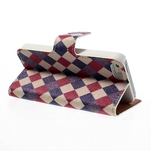 kleurrijke wallet lederen hoesje voor de iphone 5