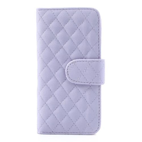 grid lederen hoesje voor iphone 5 s se paars grid lederen hoesje voor iphone 5 s se paars